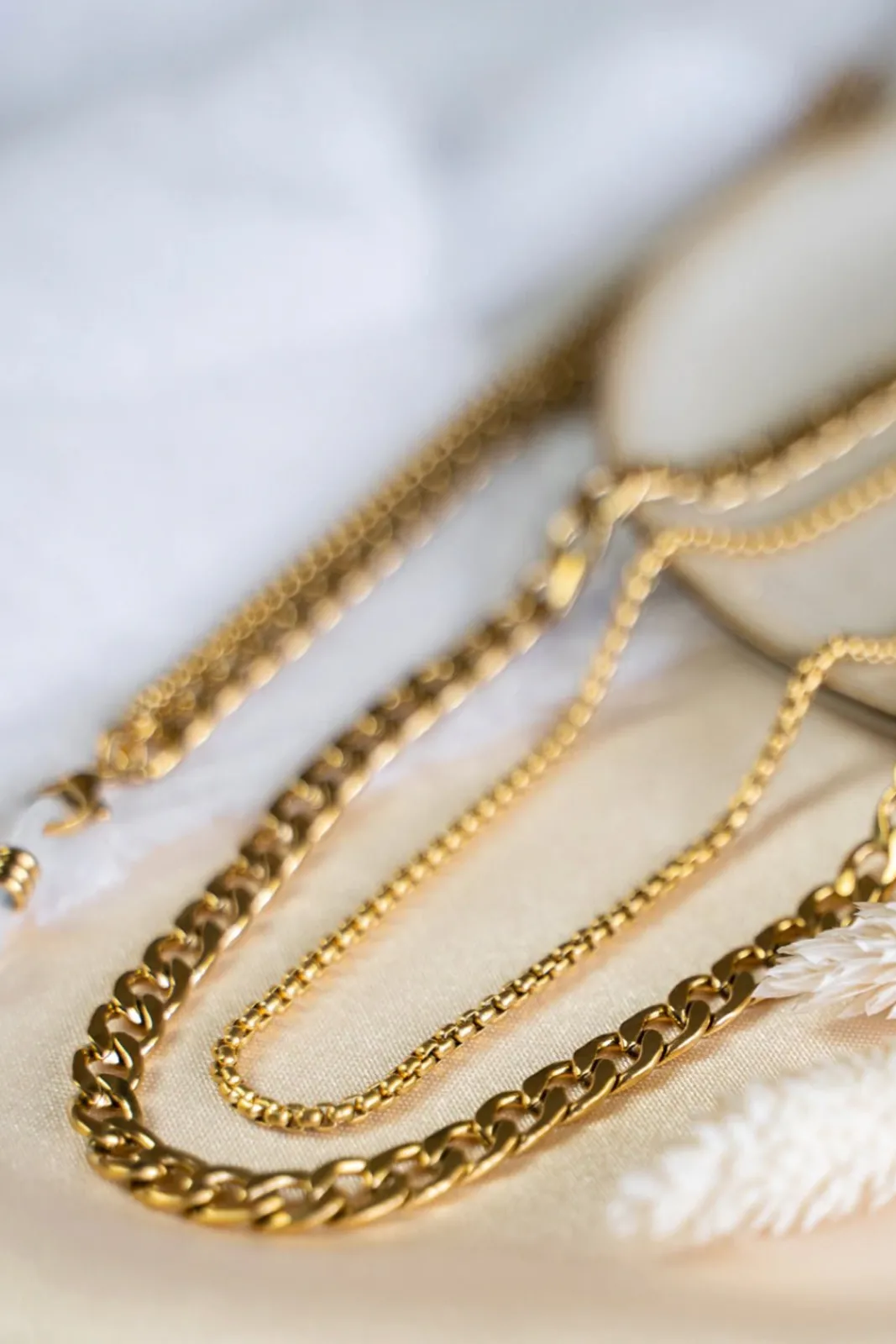 Sunny Cords Samantha Double Gold Sunglasses Chain* Glasses Chains|Glasses Chains