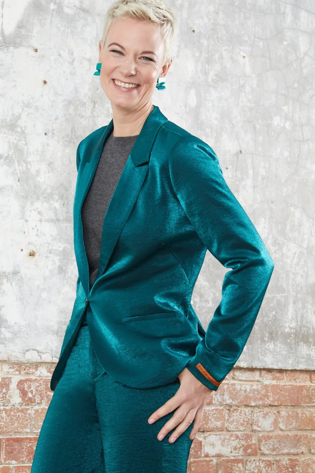 Scotch & Soda Emerald Single Breasted Metallic Blazer* Jackets & Blazers|Tailoring