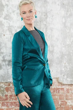 Scotch & Soda Emerald Single Breasted Metallic Blazer* Jackets & Blazers|Tailoring