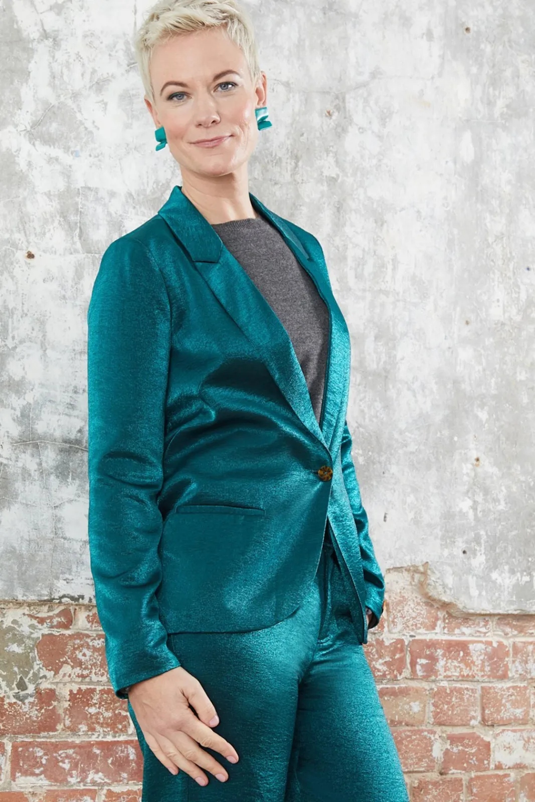 Scotch & Soda Emerald Single Breasted Metallic Blazer* Jackets & Blazers|Tailoring
