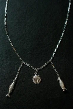 Hooked Sea Life Sterling Silver One-Of-A-Kind Necklace* Necklaces