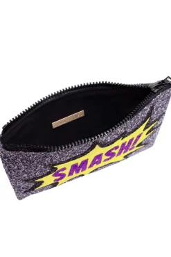 I KNOW THE QUEEN Smash Glitter Clutch Bag* Bags
