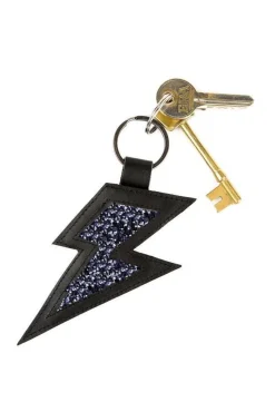 Dark Horse Ornament Stardust Leather And Glitter Keyring* Belts & Leather Accessories