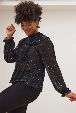 Stella Nova Aise Sequin Black Blouse* Blouses, Shirts & Statement Tops