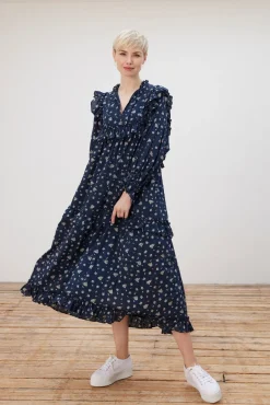Stella Nova Barbara Dark Flowers Midi Dress* Dresses & Jumpsuits