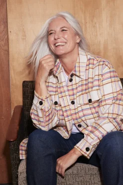 Stella Nova Emmy Pink & Blue Check Jacket* Jackets & Blazers|Coats