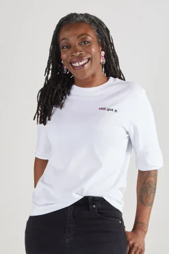 The Bias Cut Strike Out Ageism Charity White T-Shirt (3 Slogan Options)* T-Shirts & Tops