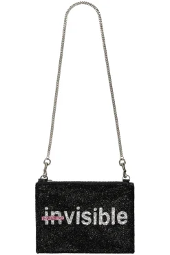I KNOW THE QUEEN Strike Out Ageism Charity Glitter Reversible Clutch / Crossbody Bag* Bags