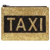 I KNOW THE QUEEN Taxi Glitter Clutch Bag* Bags