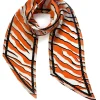 Ingmarson Tiger Orange Silk Neck Scarf* Scarves & Shawls