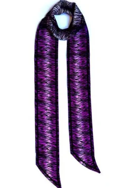 Ingmarson Tiger Silk Neck Scarf Long Magenta* Scarves & Shawls