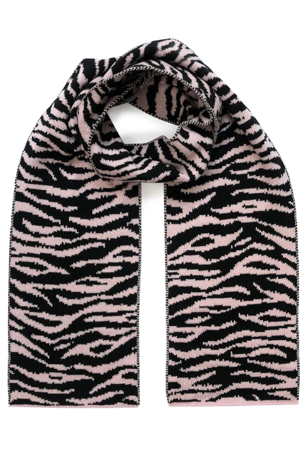 Ingmarson Tiger Stripe Wool & Cashmere Baby Pink Scarf* Scarves & Shawls