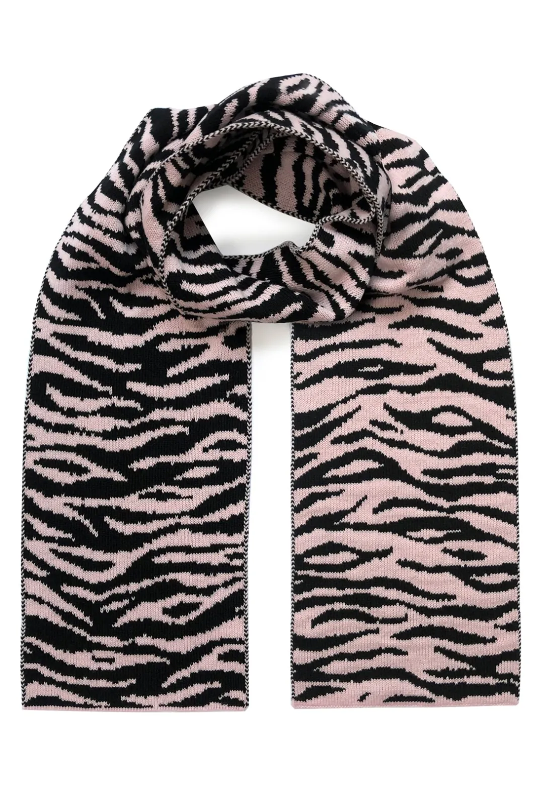Ingmarson Tiger Stripe Wool & Cashmere Baby Pink Scarf* Scarves & Shawls