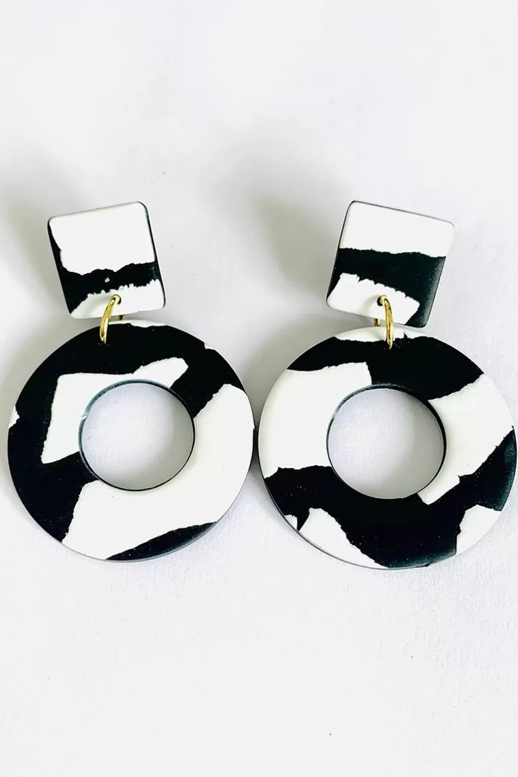 No Shrinking Violet Helsinki Sky Square Stud Earrings